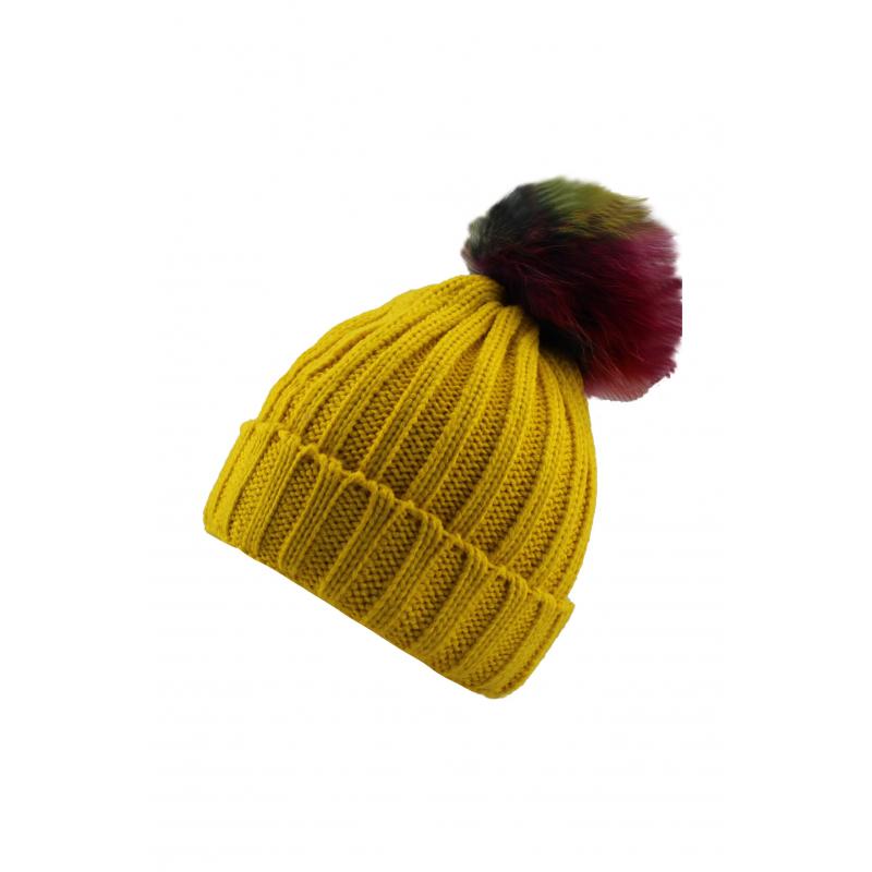 AB-15 Colourful Children's Classic Pompom Hat