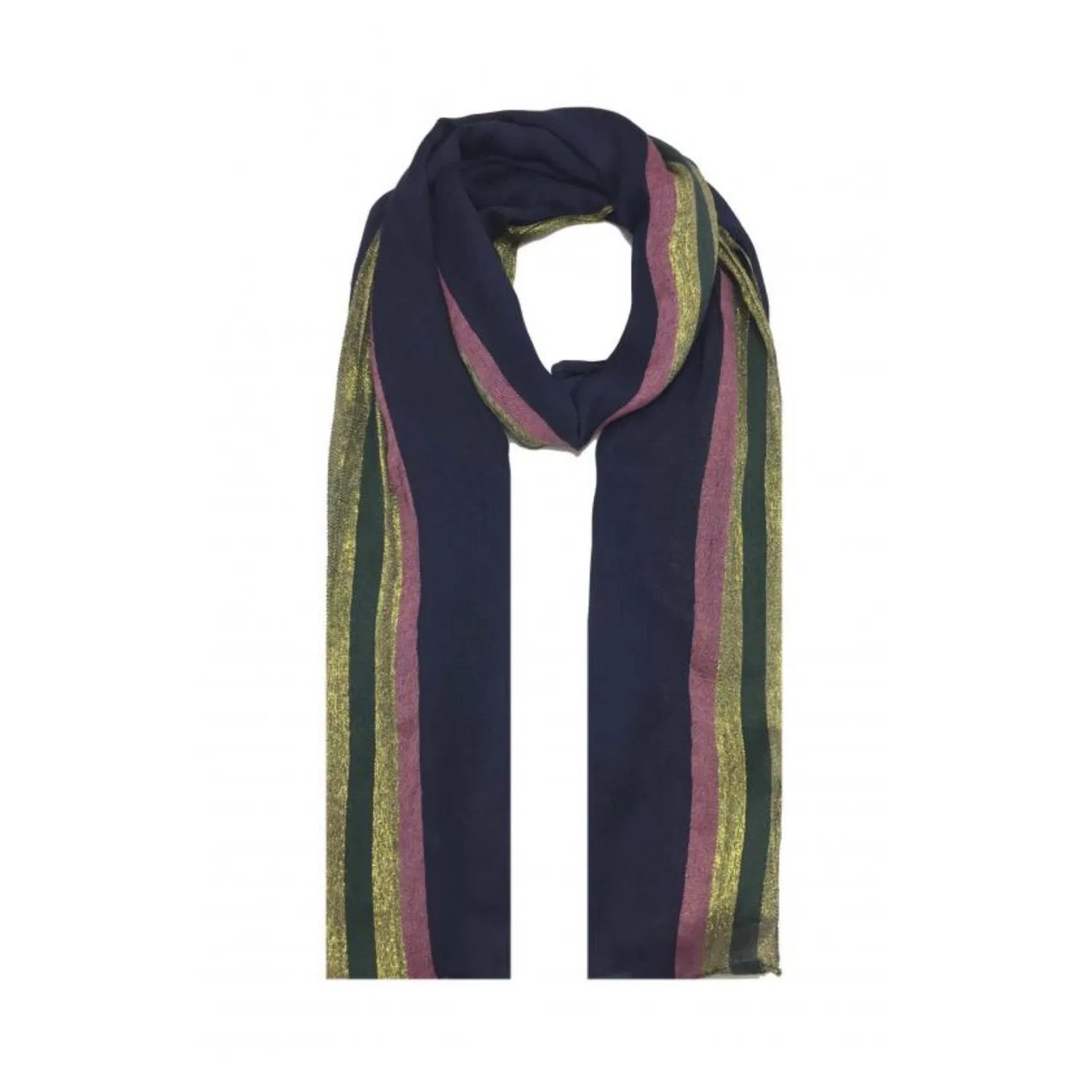 QF1603 Colour Pashmina with Stripes