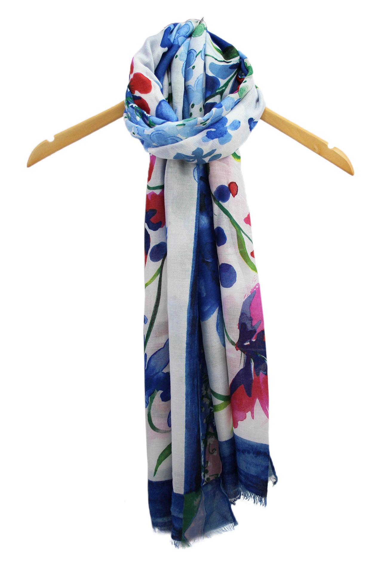 SF1995-041 Soft Printed Scarf with Bright Florals