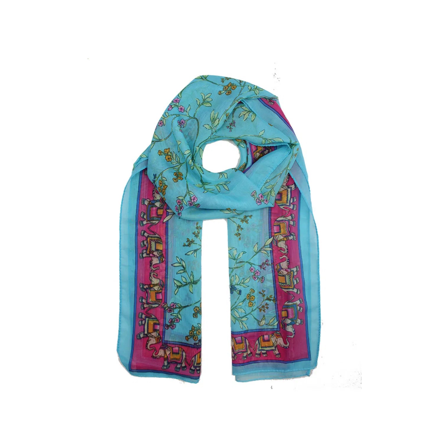 AB1733-17 Botanical Print Scarf