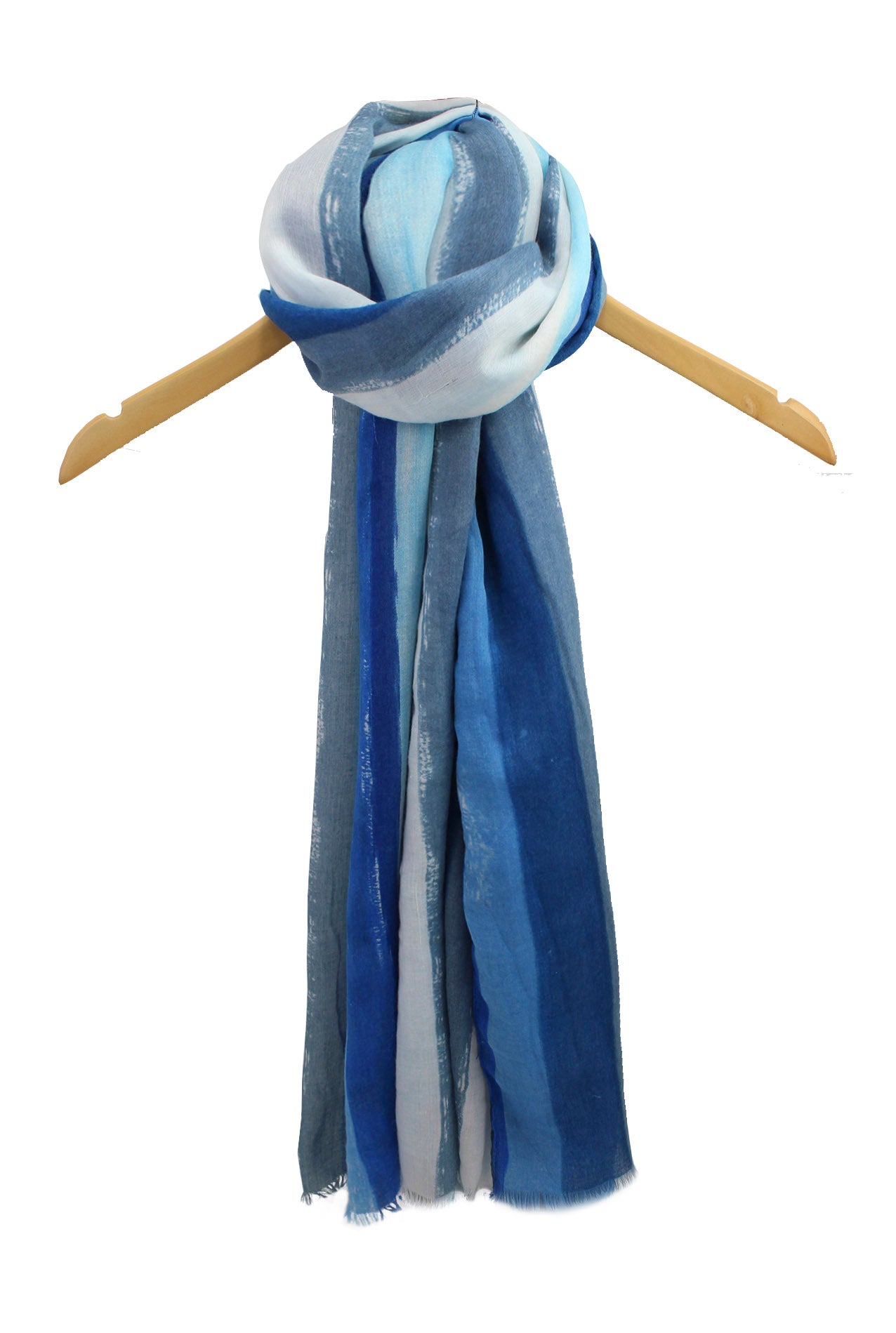 SF1995-043 Soft Printed Scarf with Stripe Pattern