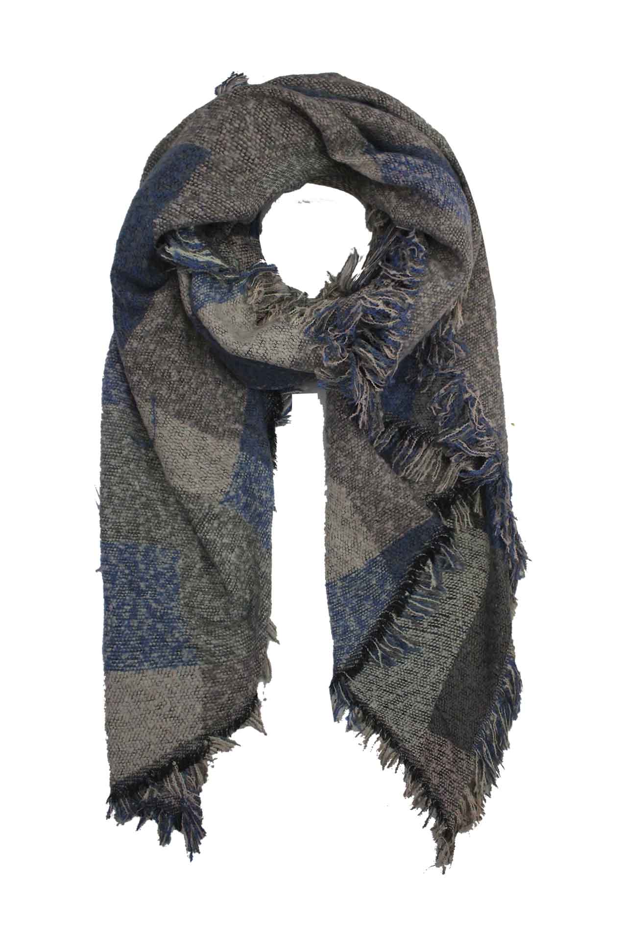 AB1713-145 Winter Scarf with Frayed Edges