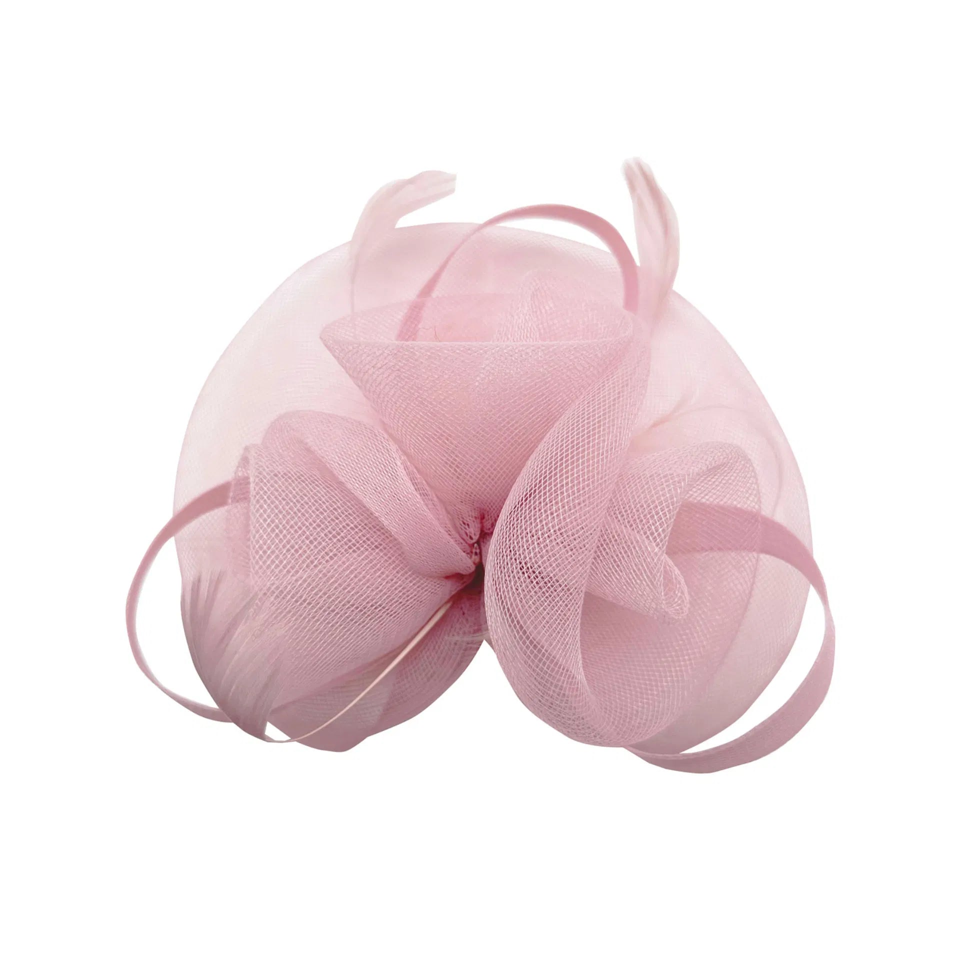 MX1748-2 Gauze Triple-Flower Fascinator with A Wide Base