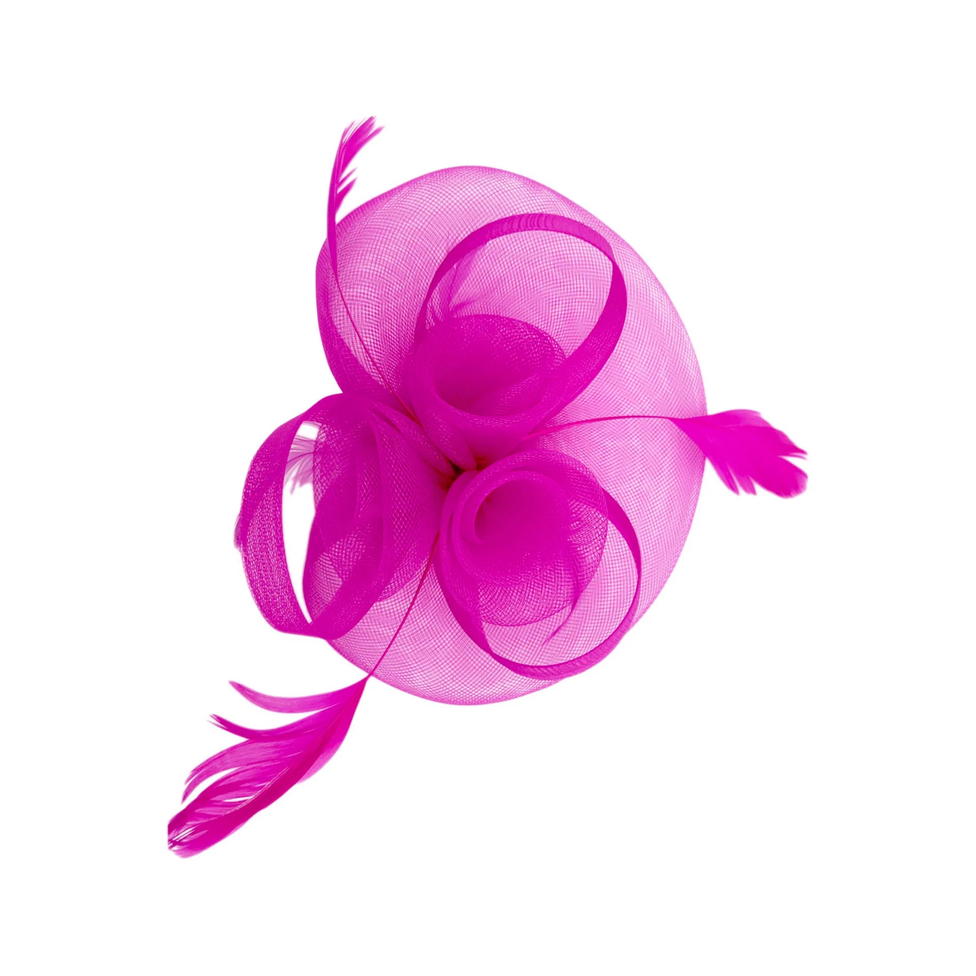 MX1748-2 Gauze Triple-Flower Fascinator with A Wide Base