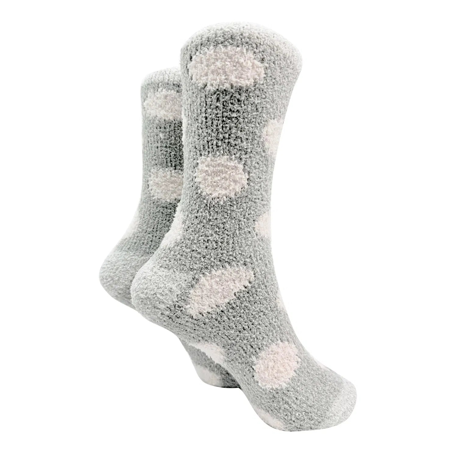 SK-29 Pink Circles Pattern Fluffy Socks