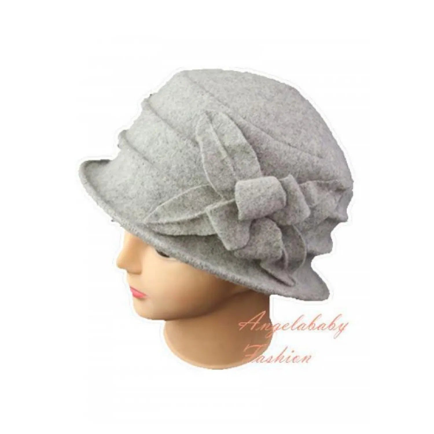 XH14330-2 Woolen Hat With Flower Feature - Pack of 12