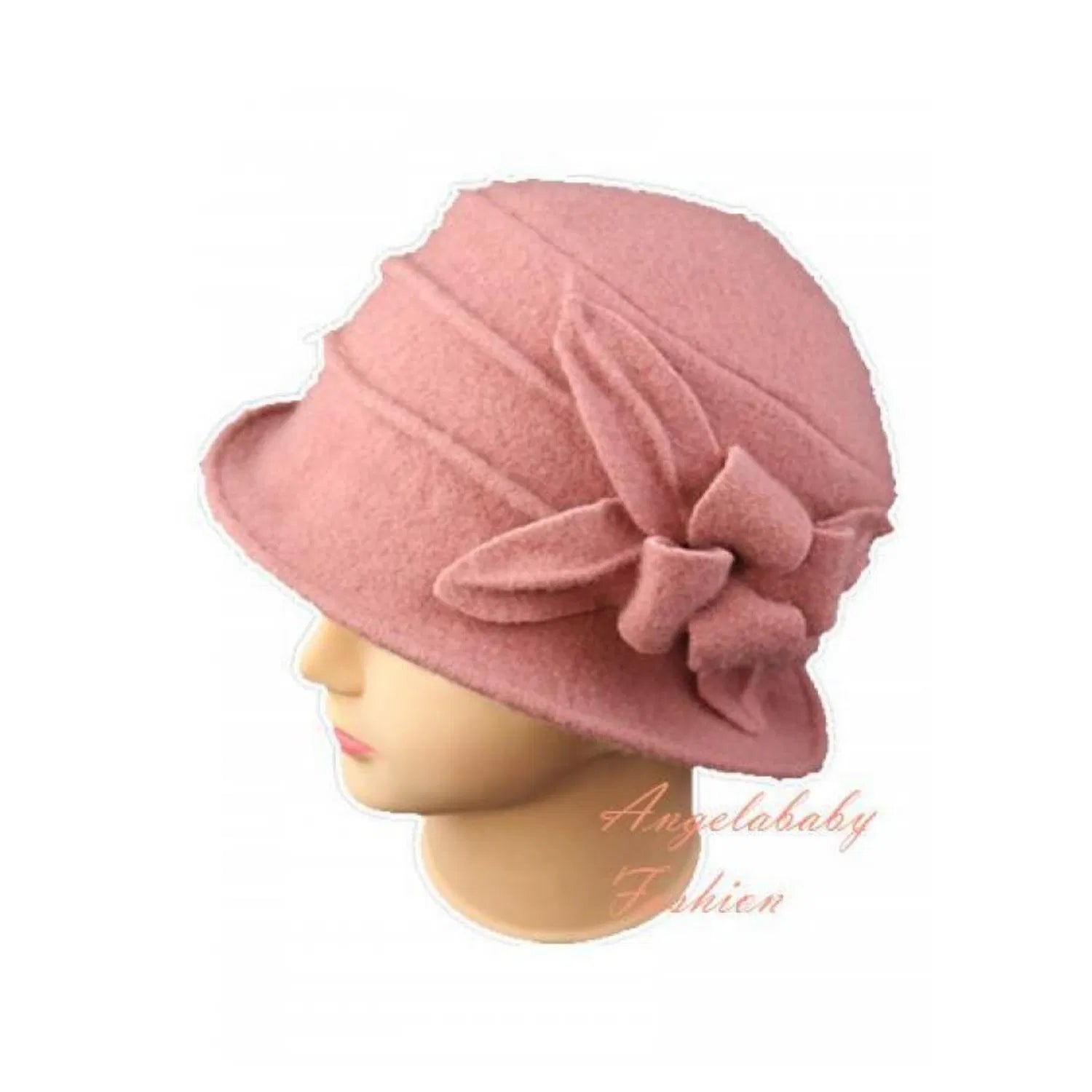 XH14330-2 Woolen Hat With Flower Feature - Pack of 12