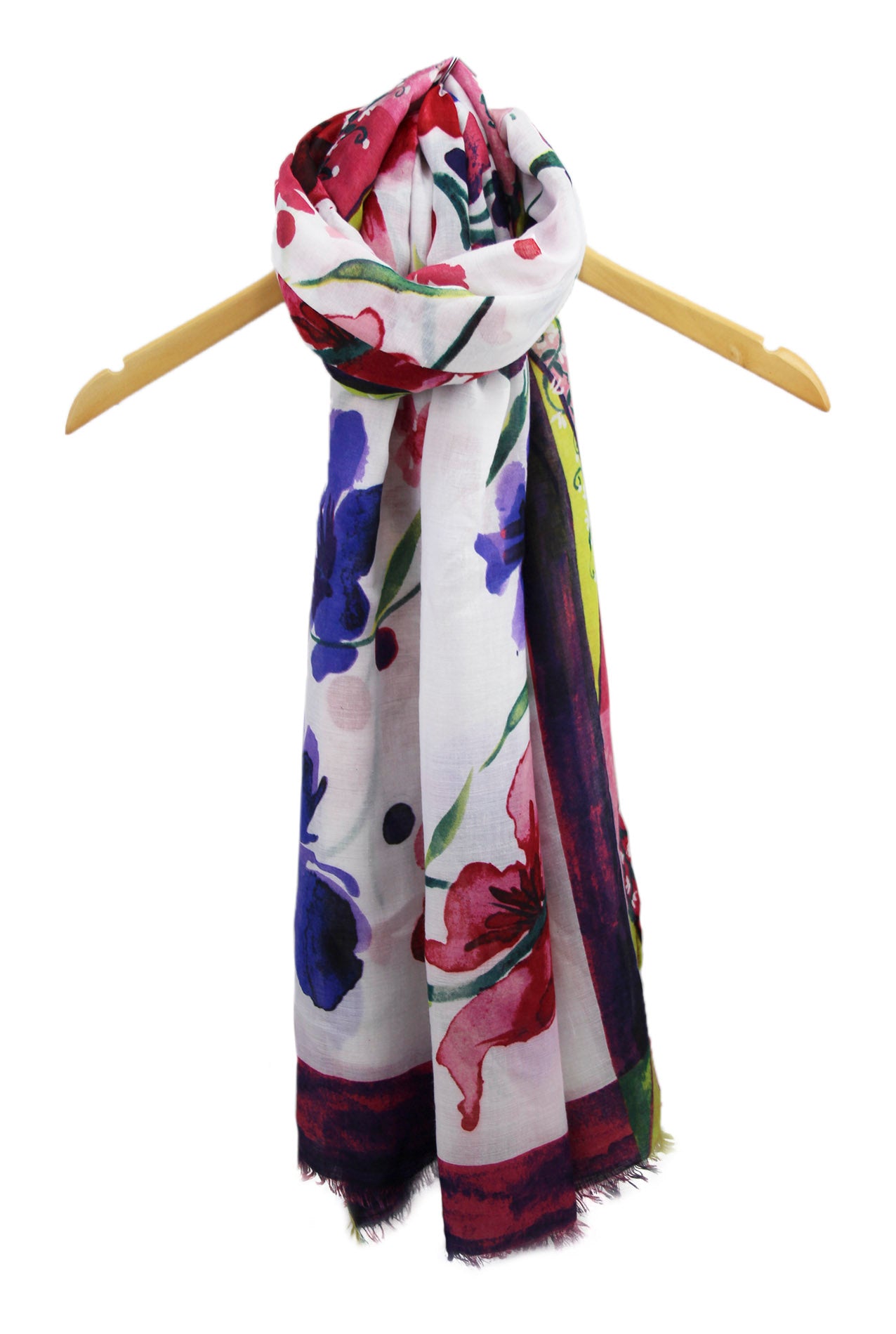 SF1995-041 Soft Printed Scarf with Bright Florals