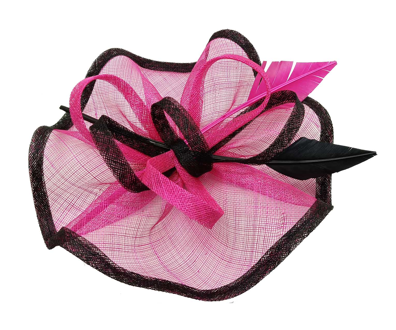FT9022-013 Floating Edge Sinamay Fascinator with Contrast Colour