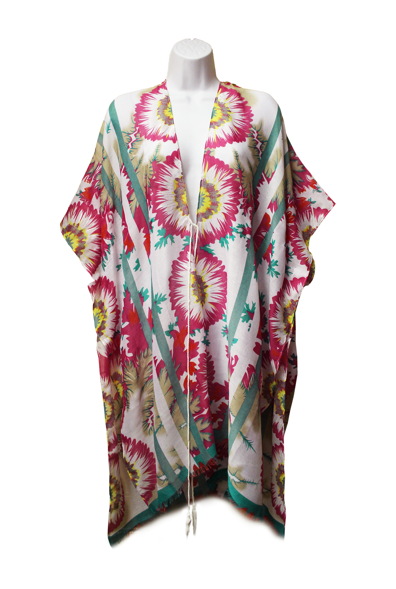 SF19140-046 Soft Print Sarong Dress with Sunflowers