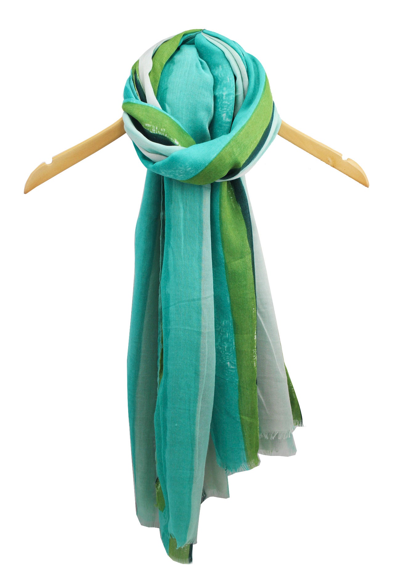 SF1995-043 Soft Printed Scarf with Stripe Pattern