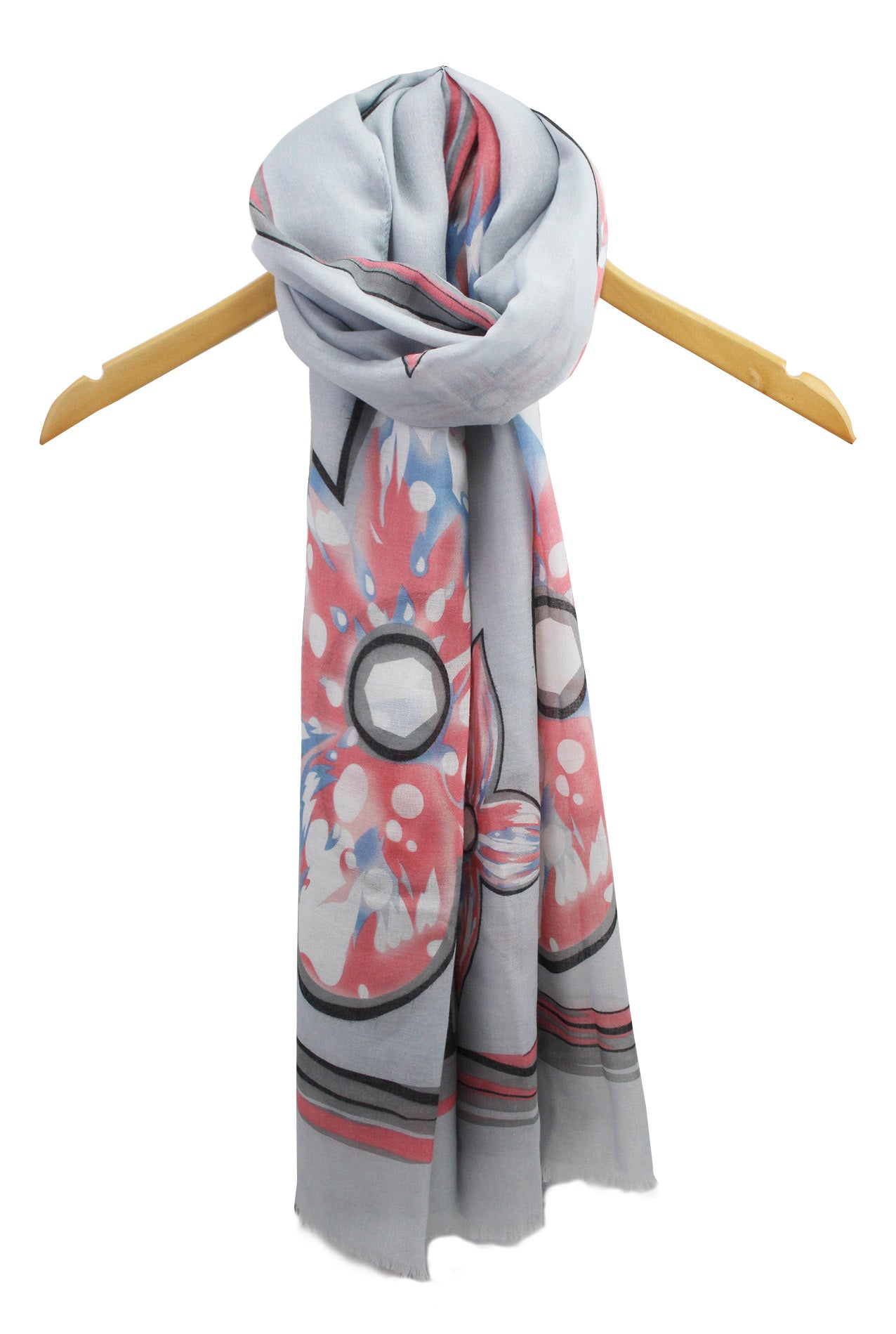 SF1995-023 Soft Printed Scarf with Floral Pattern