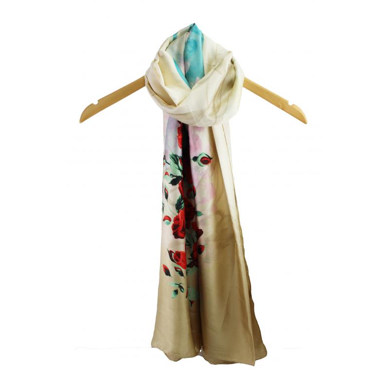 SF1912-053 Summer Rose Pattern Scarf