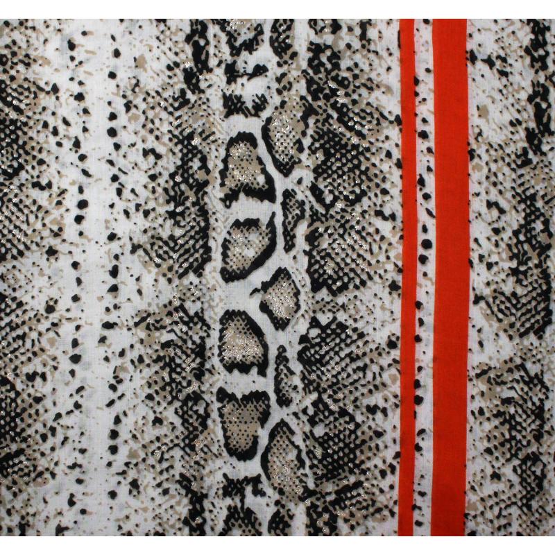 SF1995-012 Snake Print Viscose Scarf