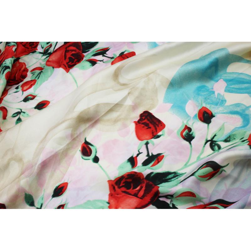 SF1912-053 Summer Rose Pattern Scarf