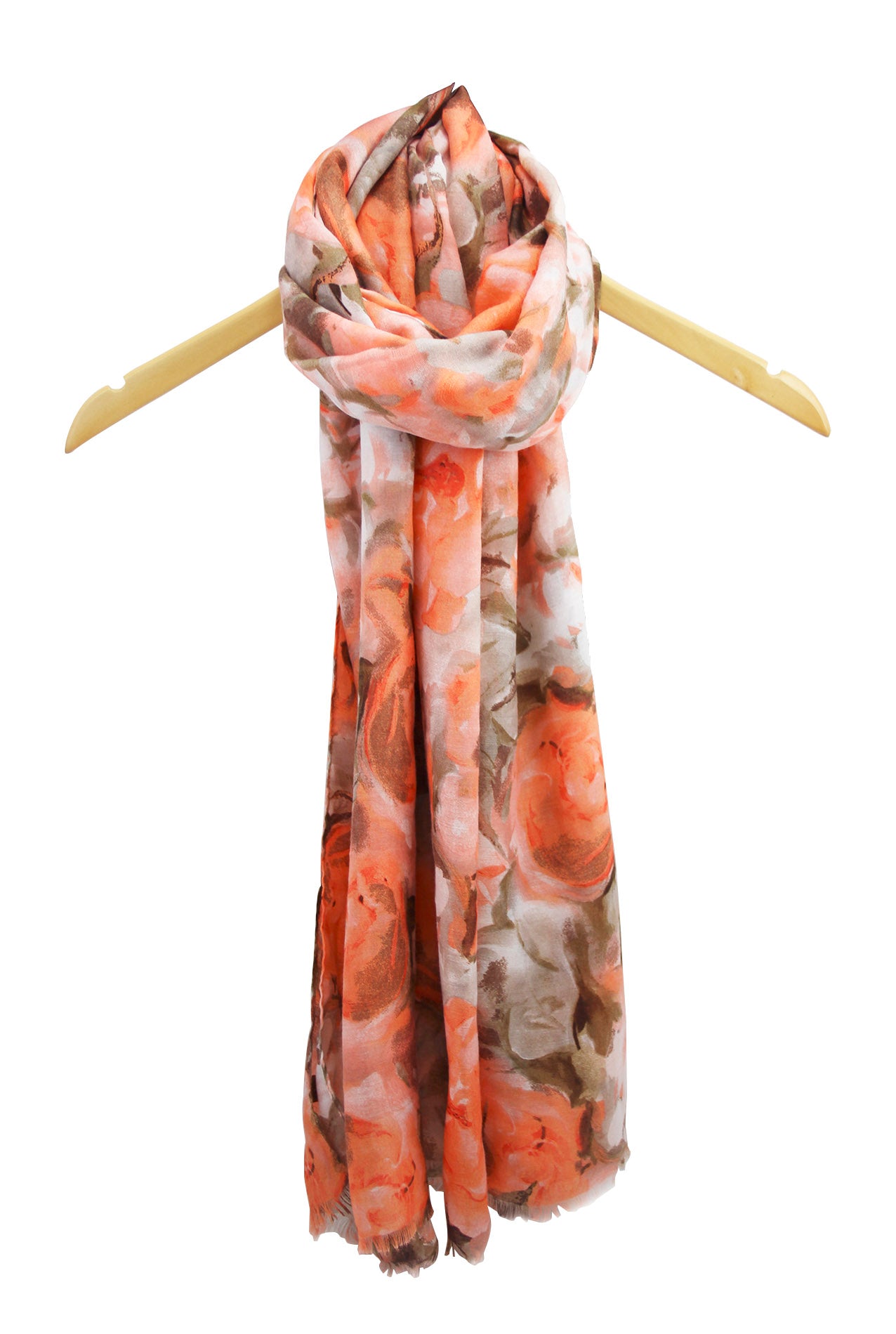 SF1995-045 Soft Printed Scarf with Roses