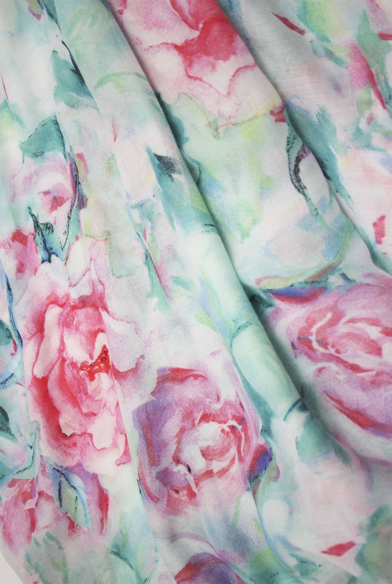 SF1995-045 Soft Printed Scarf with Roses