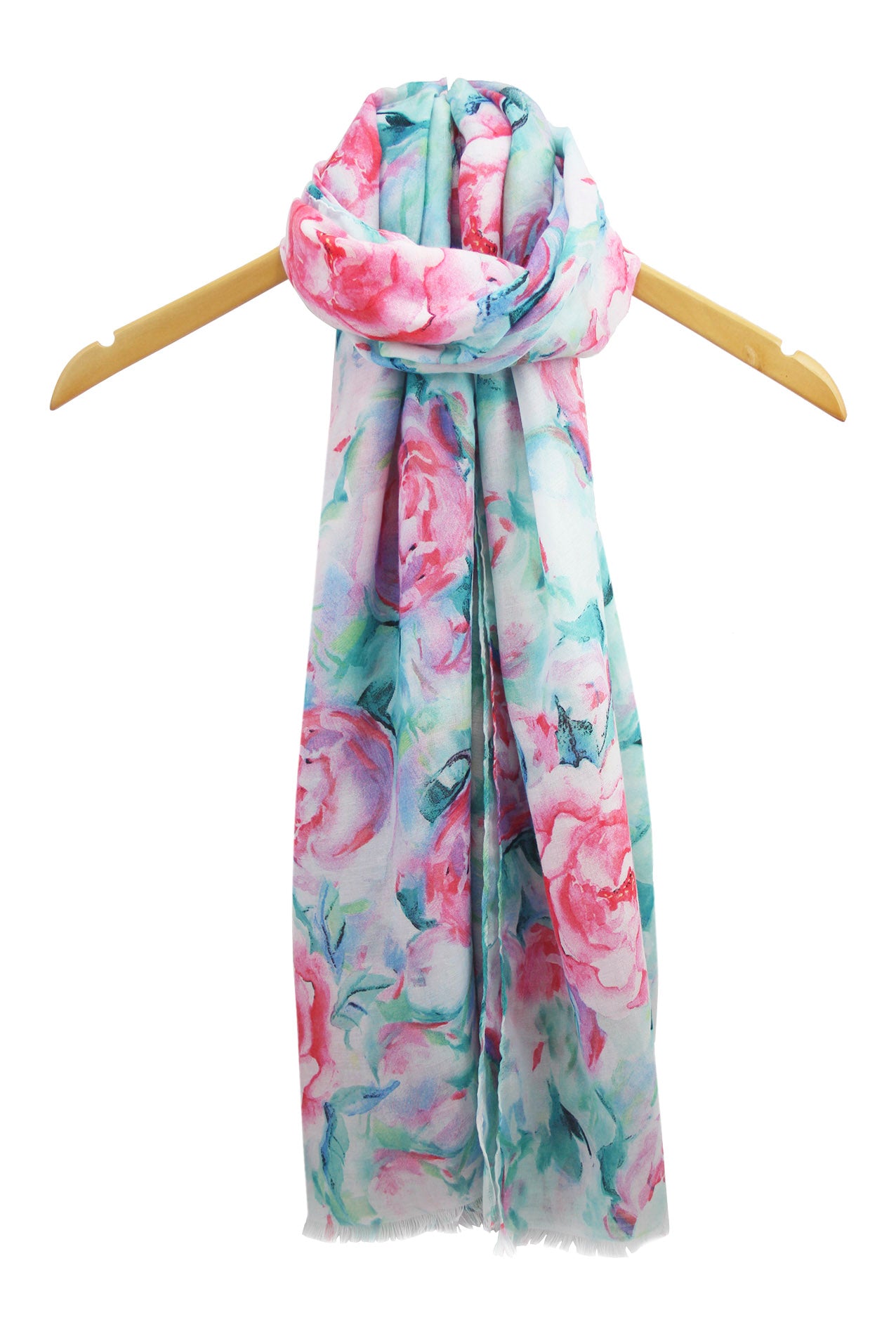 SF1995-045 Soft Printed Scarf with Roses