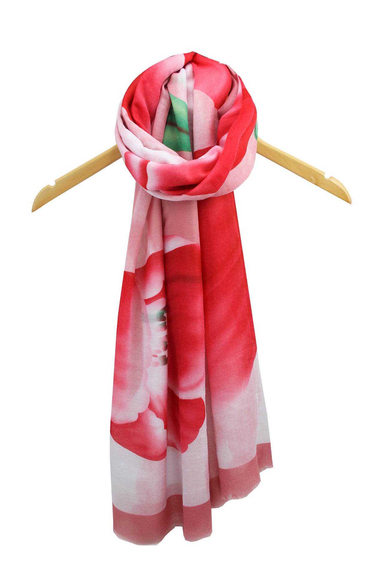 SF1990-011 Soft Print Scarf with Tulip Pattern