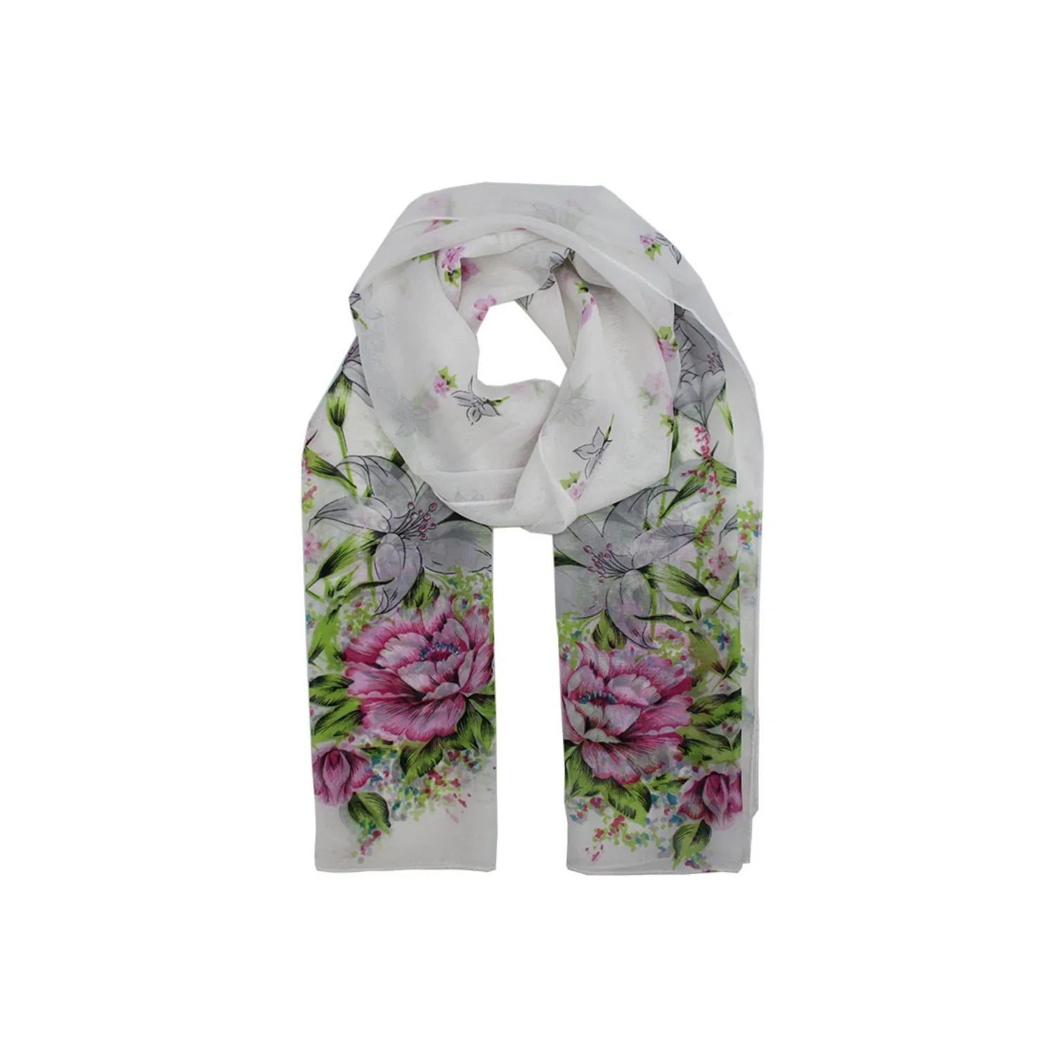 AB1733-16 Floral Pattern Scarf