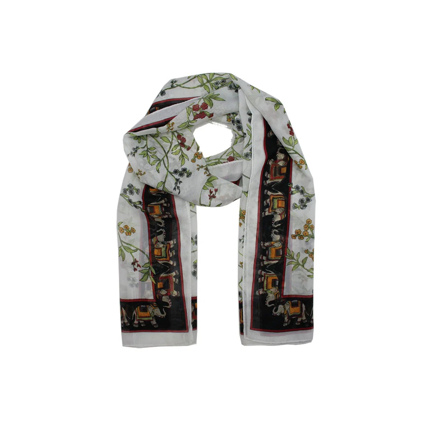 AB1733-17 Botanical Print Scarf