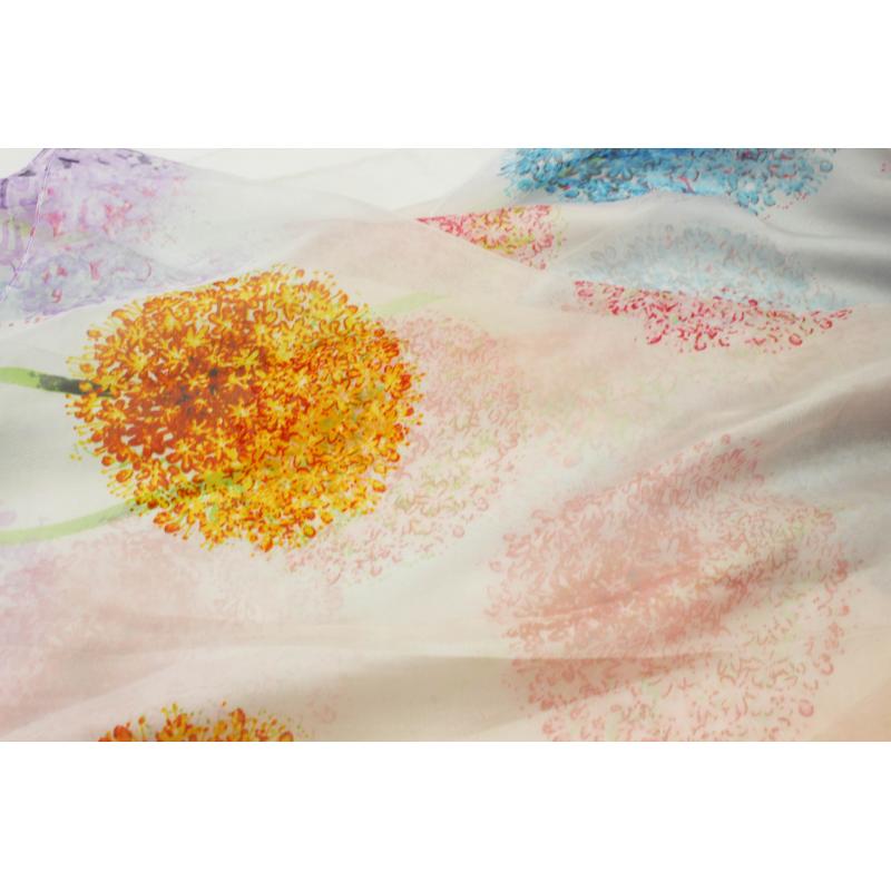 SF1911-059 Floral Explosion Silk Mix Soft Scarf