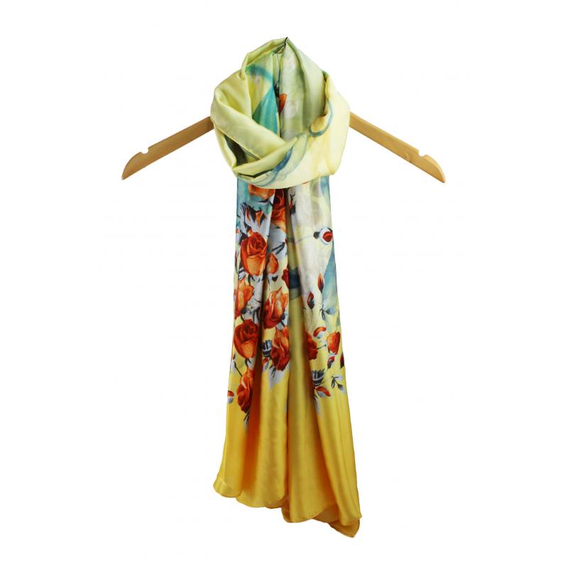 SF1912-053 Summer Rose Pattern Scarf