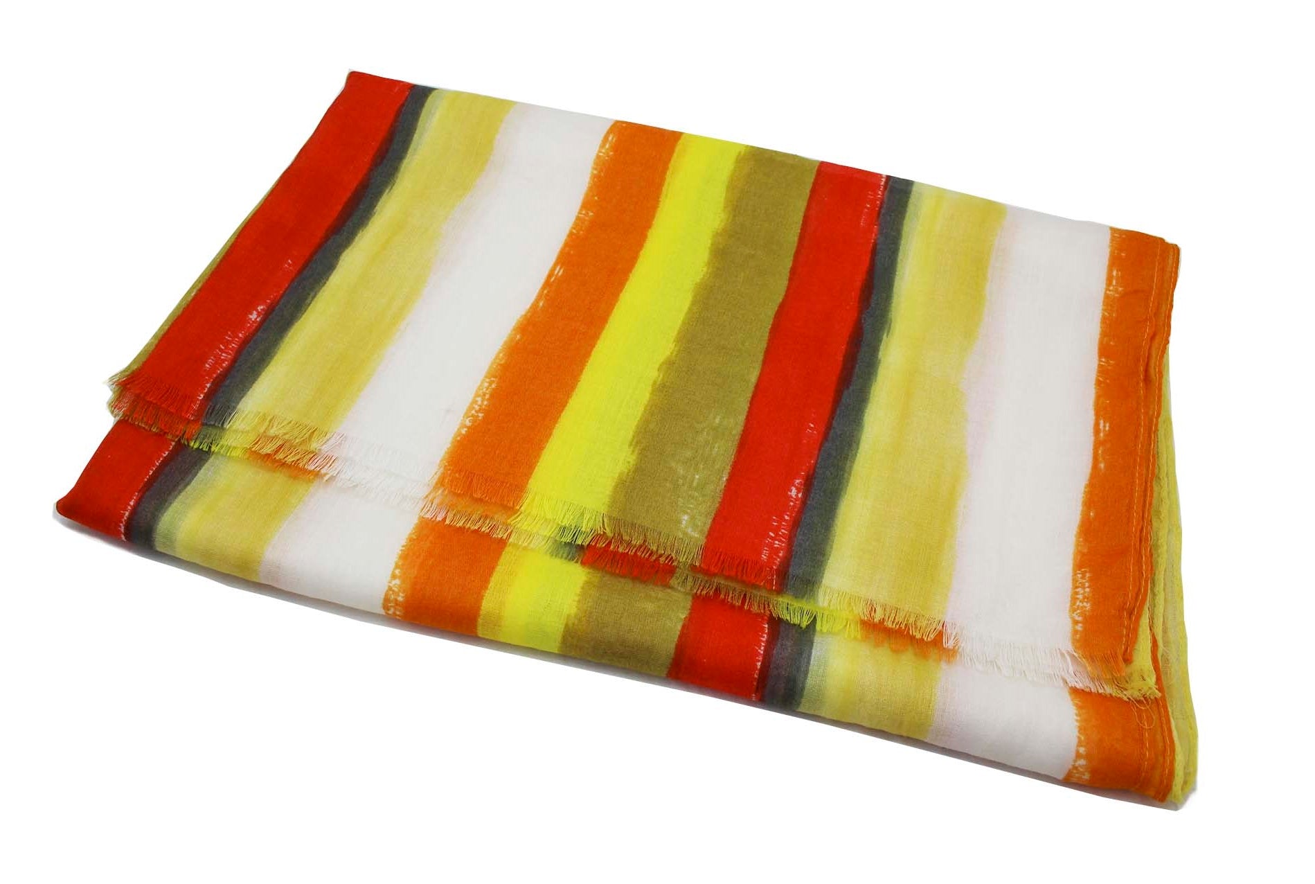 SF1995-043 Soft Printed Scarf with Stripe Pattern