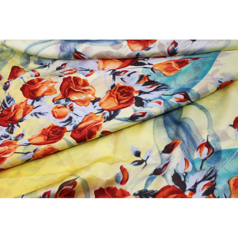 SF1912-053 Summer Rose Pattern Scarf