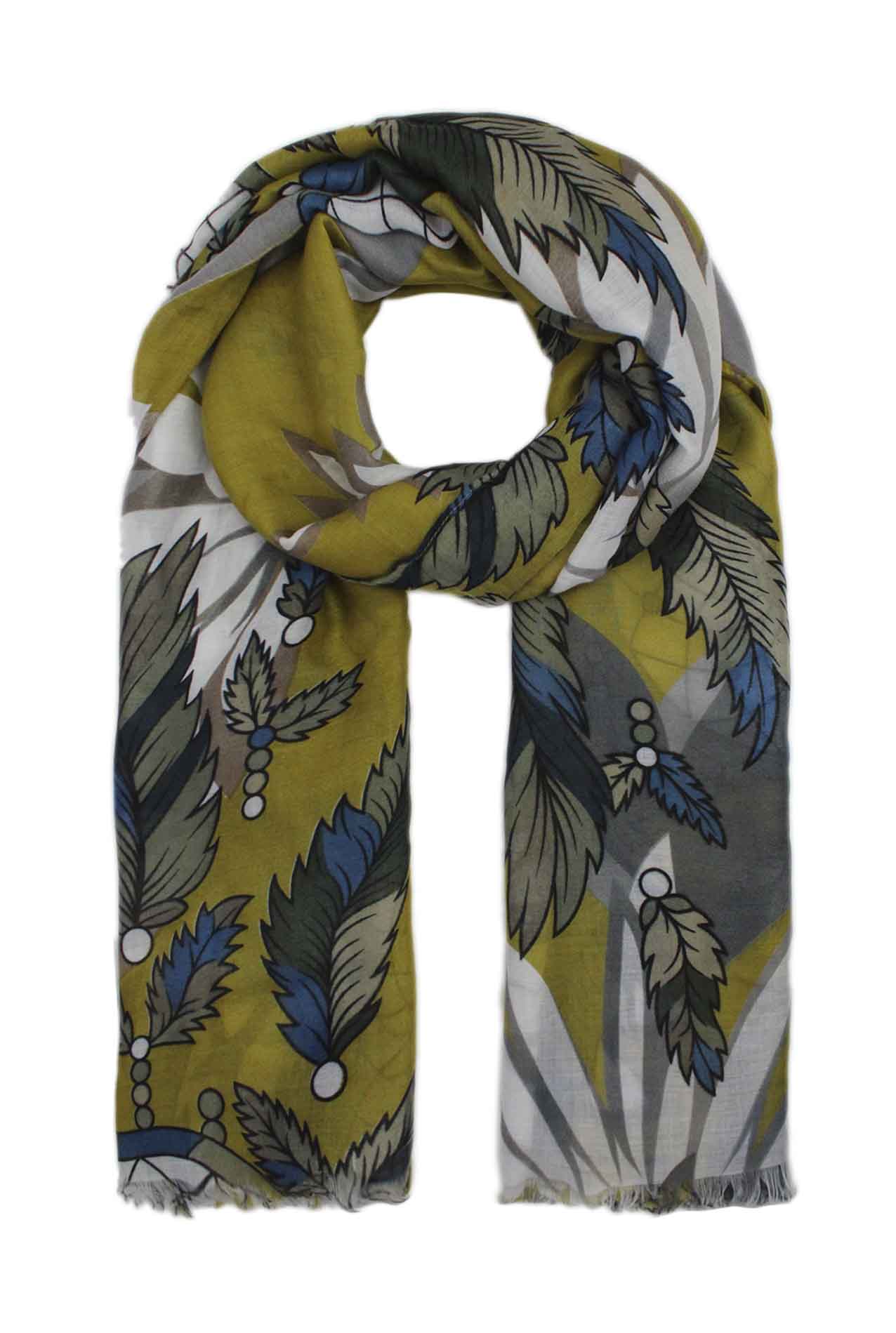 AB1792-148 Cotton Blend Floral Pattern Scarf